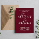 Search for burgandy wedding invitations Script