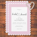 Search for pink bridal brunch invitations Pink and white