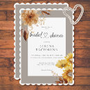 Search for autumn bridal shower invitations Calligraphy script