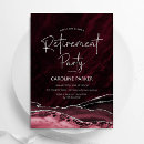Search for retirement red wine invitations Burgundy