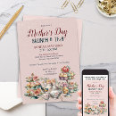 Search for mothers day luncheon invitations Watercolor flower