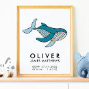 Search for whale nursery posters Baby boy