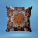 Search for black white orange cushions Flower