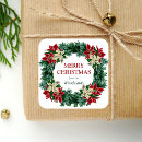 Search for evergreen wreath stickers Merry christmas