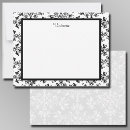 Search for black and white floral note cards Pattern