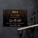 Search for confetti save the dates Black