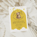 Search for yellow teddy bear invitations Over the moon