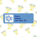 Search for dreidel return address labels Chanukkah