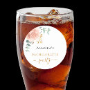 Search for pink rose bachelorette party stickers Elegant