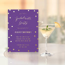 Search for glitter hens party invitations Purple