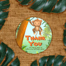 Search for monkey birthday stickers Wild one