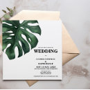 Search for monstera wedding invitations Green