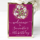 Search for sweet 16 welcome signs Calligraphy handwritten font