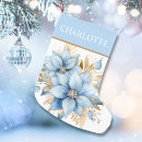 Search for flower christmas stockings Poinsettia