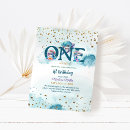 Search for dolphin birthday invitations Blue