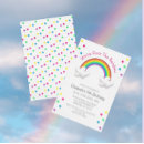 Search for rainbow colours invitations Bright