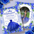 Search for blue dress quinceanera invitations 15th birthday party fifteenth