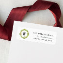 Search for holly berries return address labels Wreath