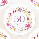 Search for watercolor wreath stickers Pink