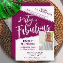 Search for surprise 60 invitations 60 and fabulous