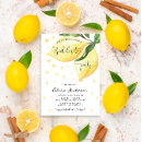 Search for yellow hens party invitations Lemon