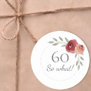 Search for funny 60th stickers Sixtieth