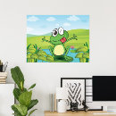 Search for funny frog art Green