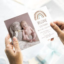 Search for boho birth announcement cards Watercolor