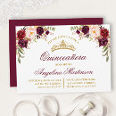 Search for red rose quinceanera invitations Elegant
