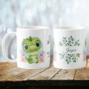 Search for cute green dinosaur mugs Adorable