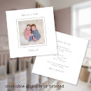 Search for twin birth announcement cards Modern