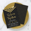 Search for 10th anniversary party invitations Faux gold