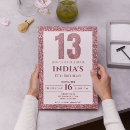 Search for rose gold 13th birthday invitations Chic