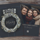 Search for wreath photo card seasonal cards Elegant