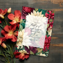 Search for deep red wedding invitations Floral