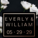 Search for gold border save the dates Old money