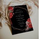 Search for red rose wedding invitations Floral