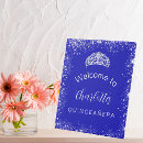 Search for quinceanera welcome signs Royal blue