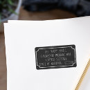 Search for rustic chalkboard return address labels Black