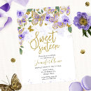 Search for purple gold sweet 16 Watercolor