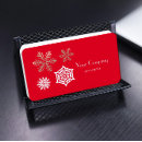 Search for snowflake business cards White