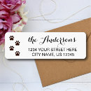 Search for family pet return address labels Minimalist