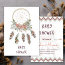 Search for native american baby shower invitations Feathers