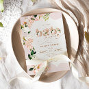 Search for elegant floral baby shower invitations Blush pink
