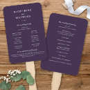 Search for purple wedding programs Classic