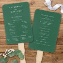 Search for emerald green wedding programmes Classic