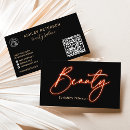 Search for neon orange business cards Beauty salon