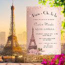 Search for paris quinceanera invitations Rose gold