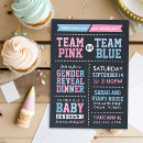 Search for chalkboard gender reveal invitations Modern