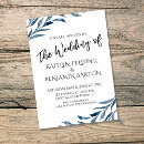 Search for painted watercolor leaves wedding invitations Modern